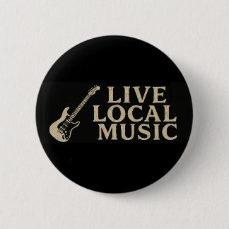 Badge Rond 5 Cm Bouton Live Local Music