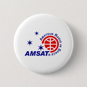 Badge Rond 5 Cm Bouton Logo AMSAT