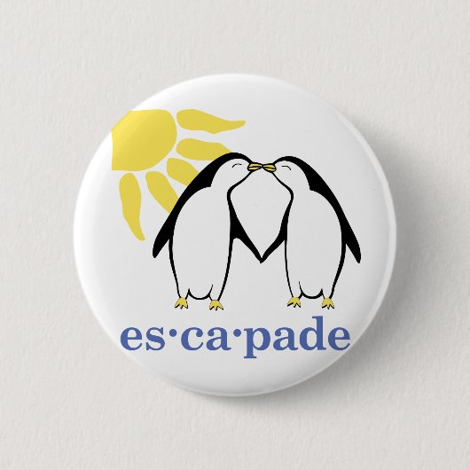 Badge Rond 5 Cm Bouton Logo d'escapade (Devant)