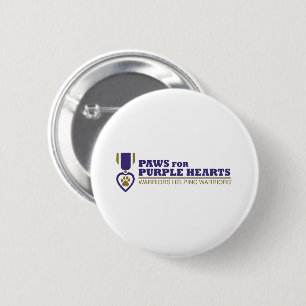 Badge Rond 5 Cm Bouton - Logo en couleur blanc