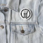 Badge Rond 5 Cm Bouton Logo RAUC (En situation)