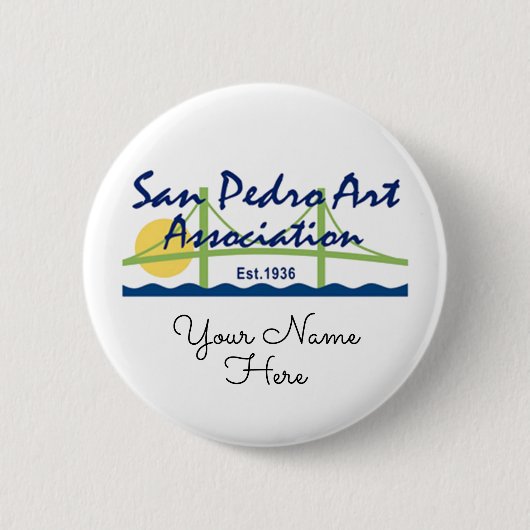 Badge Rond 5 Cm Bouton - Logo SPAA et nom (Devant)