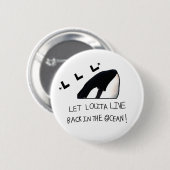 Badge Rond 5 Cm Bouton Lolita Retraite (Devant & derrière)