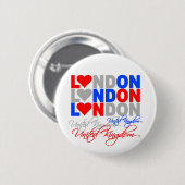Badge Rond 5 Cm Bouton Londres (Devant & derrière)
