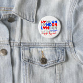 Badge Rond 5 Cm Bouton Londres (En situation)