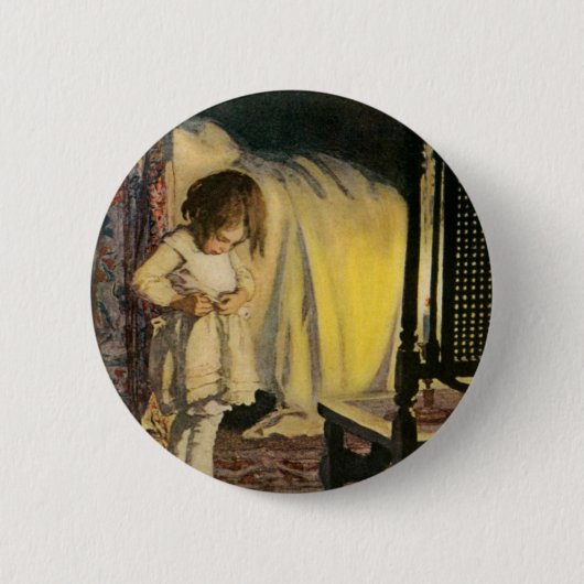 Badge Rond 5 Cm Bouton Lumière bougie (Devant)
