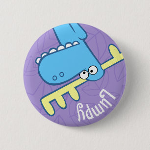 Badge Rond 5 Cm Bouton Lumpy Cute