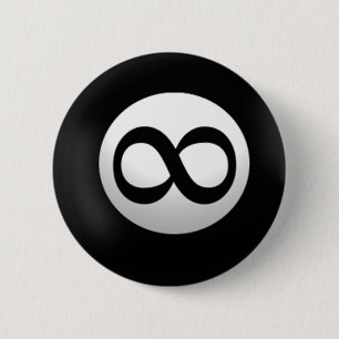 Badge Rond 5 Cm Bouton magique de boule d'infini