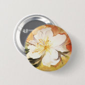 Badge Rond 5 Cm Bouton Magnolia doux (Devant & derrière)