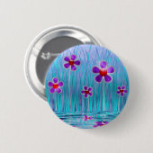 Badge Rond 5 Cm Bouton Maisies timides (Devant & derrière)