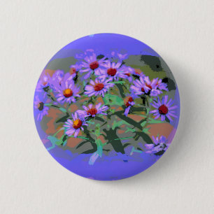 Badge Rond 5 Cm bouton Maîtres violets