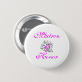 Badge Rond 5 Cm Bouton, Maitron d'honneur (Devant & derrière)