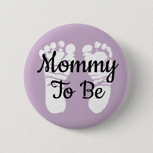 Badge Rond 5 Cm Bouton Maman à être Baby shower