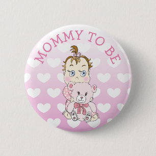 Badge Rond 5 Cm Bouton Maman to Be Baby shower