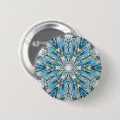 Badge Rond 5 Cm Bouton Mandala du glacier Mendenhall (Devant & derrière)
