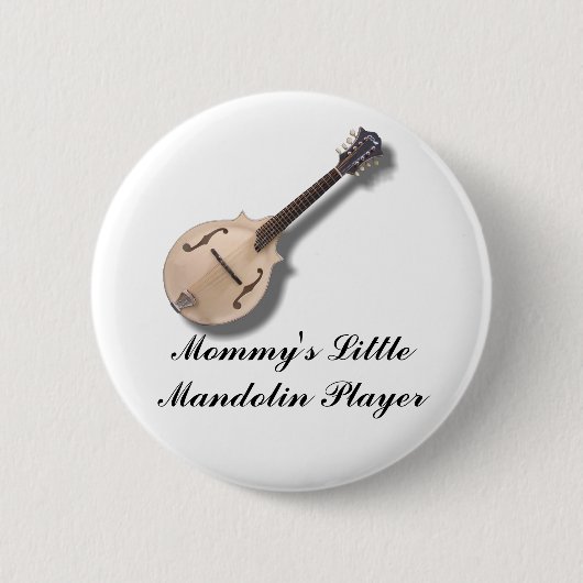 BADGE ROND 5 CM BOUTON MANDOLIN (Devant)