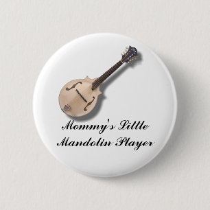BADGE ROND 5 CM BOUTON MANDOLIN