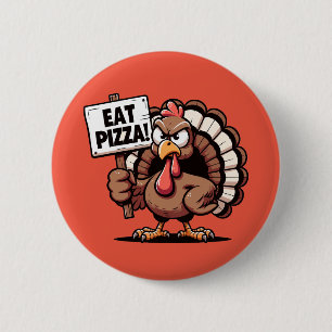 Badge Rond 5 Cm Bouton Manger Pizza Turkey