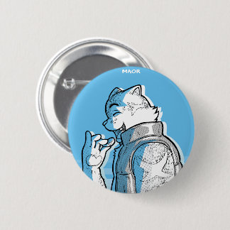 Badge Rond 5 Cm Bouton MAOR 2¼" - Série 'Bold' : Amin