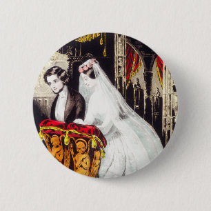 Badge Rond 5 Cm Bouton "Mariage"