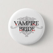 Badge Rond 5 Cm Bouton Mariée Vampire (Devant)