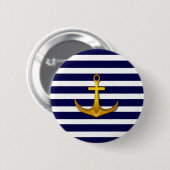 Badge Rond 5 Cm Bouton marin nautique (Devant & derrière)
