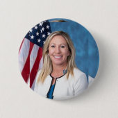 Badge Rond 5 Cm Bouton Marjorie Taylor Greene (Devant)
