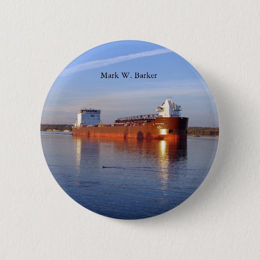 Badge Rond 5 Cm Bouton Mark W. Barker (Devant)