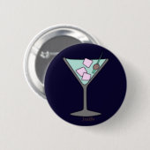 Badge Rond 5 Cm Bouton Martini Quick Sky (Devant & derrière)