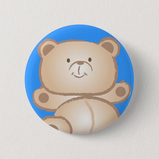 Badge Rond 5 Cm bouton masculin d'ours (Devant)