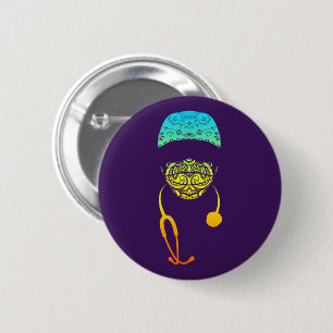 Badge Rond 5 Cm bouton masque cachley