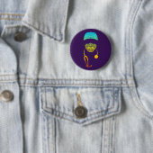 Badge Rond 5 Cm bouton masque cachley (En situation)