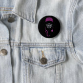 Badge Rond 5 Cm bouton masque cachley (En situation)