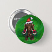 Badge Rond 5 Cm Bouton Mastodon de vacances mignon (Devant & derrière)