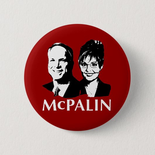 Badge Rond 5 Cm Bouton McPalin 2008 (Devant)