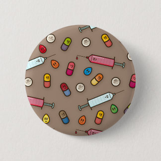Badge Rond 5 Cm bouton médical de folie