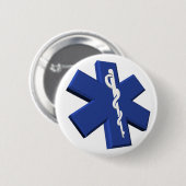 Badge Rond 5 Cm Bouton Médicale de symbole (Devant & derrière)