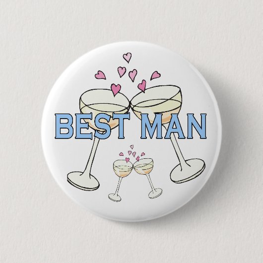 Badge Rond 5 Cm Bouton : Meilleur homme (Devant)