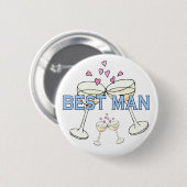 Badge Rond 5 Cm Bouton : Meilleur homme (Devant & derrière)