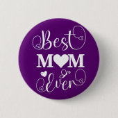 Badge Rond 5 Cm Bouton Meilleure maman jamais (Devant)
