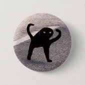 Badge Rond 5 Cm Bouton Mème de chat maudit (Devant)