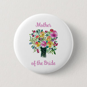 Badge Rond 5 Cm Bouton Mère de la mariée