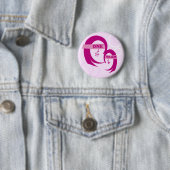 Badge Rond 5 Cm Bouton Mère et fille (En situation)