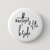 Badge Rond 5 Cm Bouton Mère la mariée (Devant)