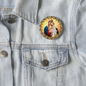 Badge Rond 5 Cm Bouton Mère Mary (En situation)