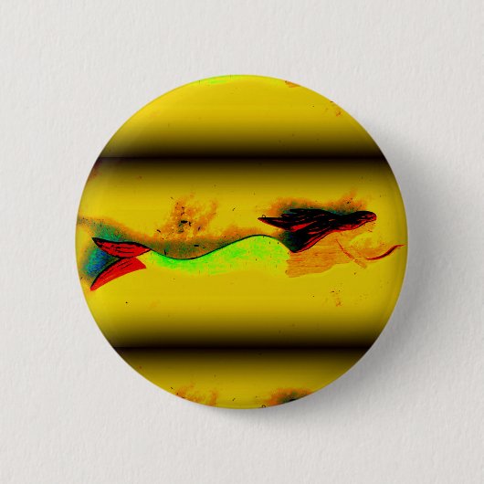 Badge Rond 5 Cm bouton Mermaid (Devant)