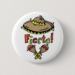 Badge Rond 5 Cm Bouton mexicain de fiesta