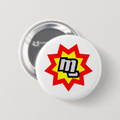 Badge Rond 5 Cm Bouton MG Symbole (Devant & derrière)