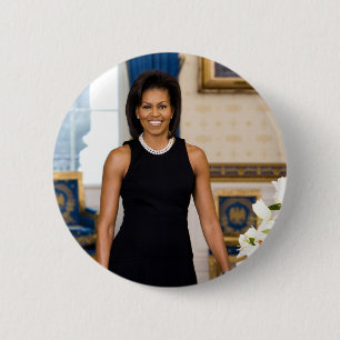 Badge Rond 5 Cm Bouton Michelle Obama