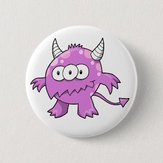 Badge Rond 5 Cm Bouton mignon d'alien de monstre